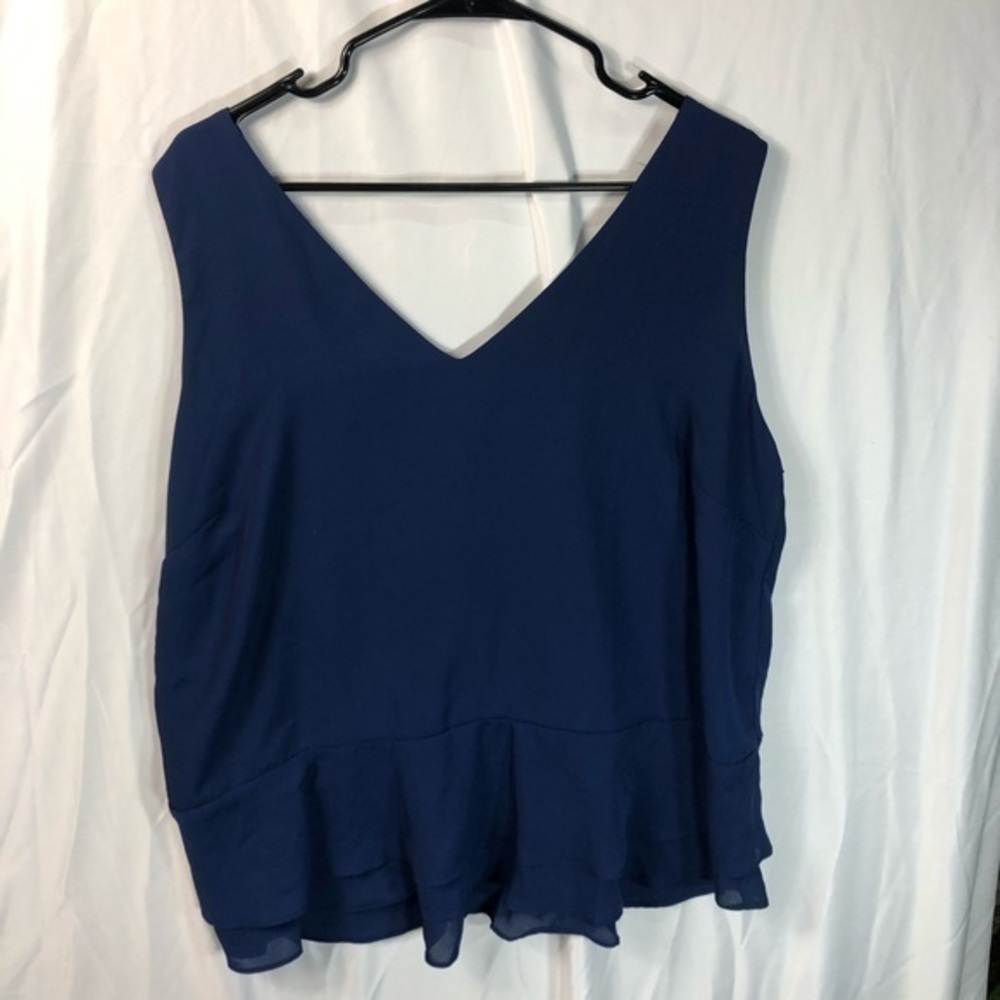 Gibson x Living in Yellow Willow Tiered Peplum Top